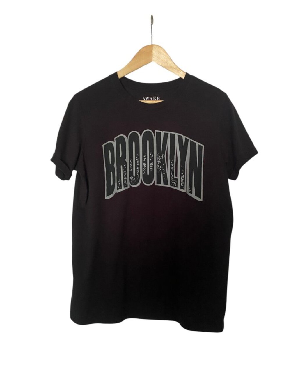 Awake Brooklyn Graphic Tee Black Short Sleeve T-Shirt - Size Medium